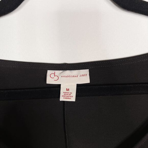 Dressbarn Medium Black Sequin Rhinestone Cold Shoulder Sheath Dress Short Sleeve - Picture 8 of 10